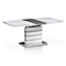 white extendable dining table